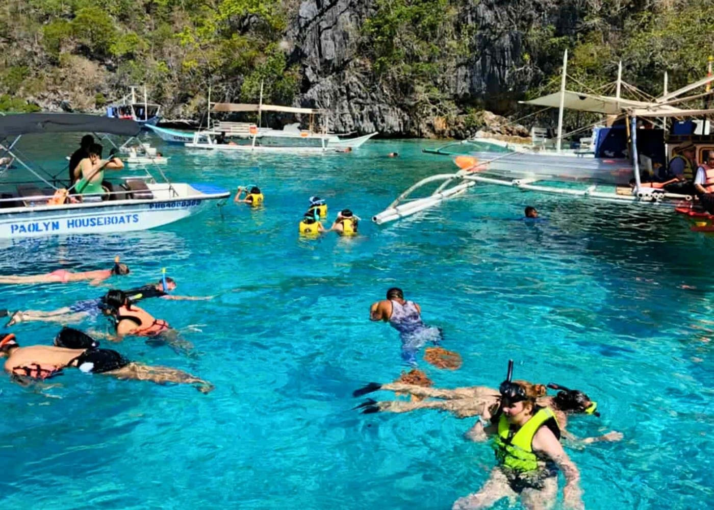 Coron limestone cliffs